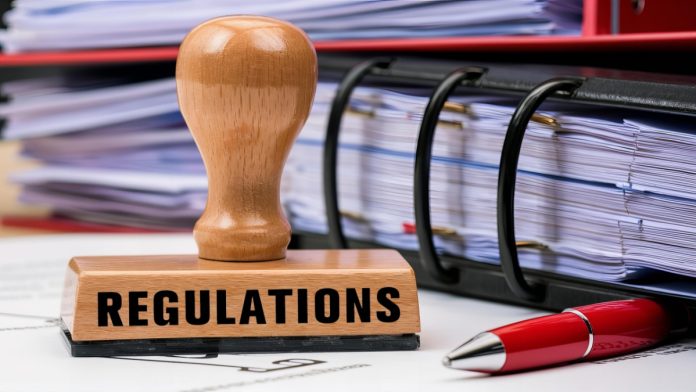 SBC-Webinar-Vector-Solutions-Regulatory-Enforcement-Roundtable A regulation stamp as SBC Webinars holds a discussion on gaming regulation.