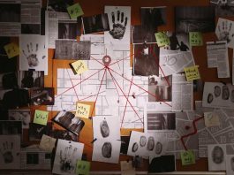 Investigation cork board