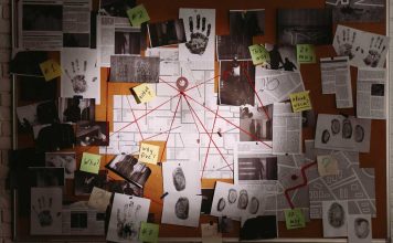 Investigation cork board