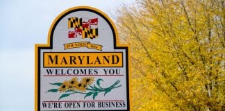 bet365 awarded Maryland sports betting license A sign welcoming people to Maryland