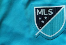 A MLS logo as nVenue and IMG Arena work together to provide live betting markets for the league.