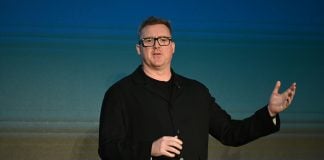 Aristocrat Interactive names ex-Light & Wonder iGaming chief as new CEO Incoming Aristocrat Interactive CEO Dylan Slaney speaking at an SBC event
