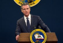 California legislature passes sweepstakes ban, sends bill to Newsom’s desk California Gov. Gavin Newsom stands at a podium with the seal of California in the background