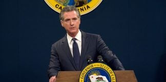 California legislature passes sweepstakes ban, sends bill to Newsom’s desk California Gov. Gavin Newsom stands at a podium with the seal of California in the background