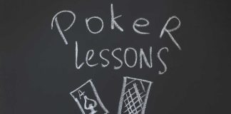 ClubWPT Gold switches GC for GTO poker training in product pivot Poker lessons written on chalkboard