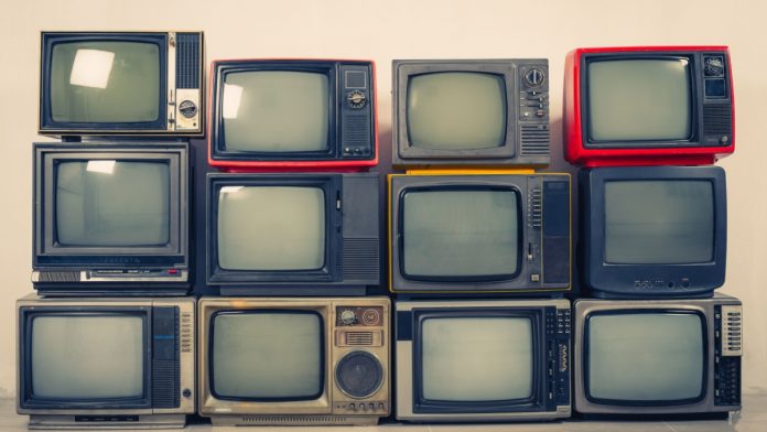 Online-Operators-Ranking-TV-Commericals-SBC A stack of TVs as SBC ranks the top sports betting commericals.