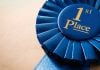 Blue first place ribbon