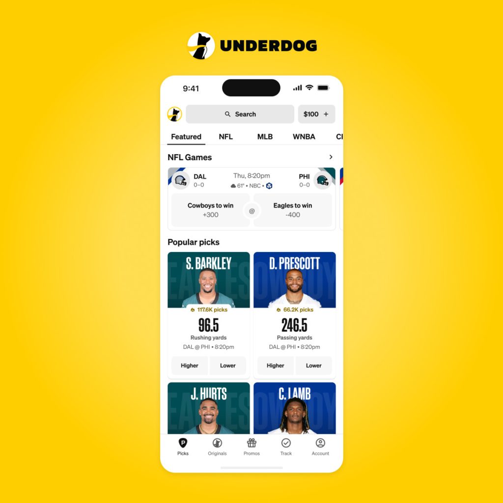 Sports Contracts Now Live in 16 States on Underdog App