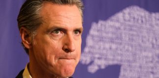 Governor Gavin Newsom, who just signed a California sweepstakes bill into law.