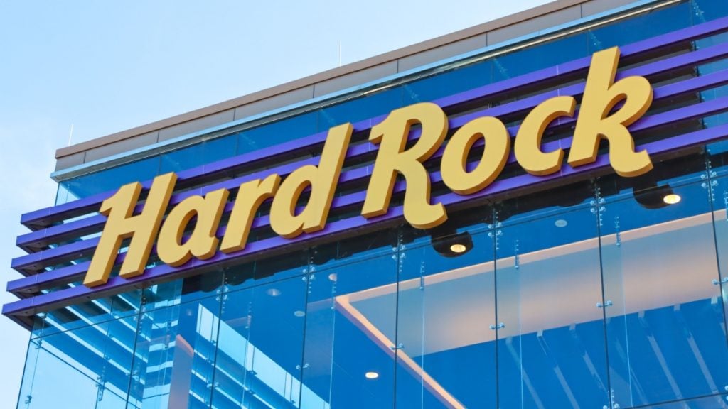 Hard Rock building as the company brings a new sports betting product to Florida.