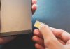 Putting a new sim card in a cell phone