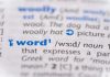 Definition of word within a dictionary