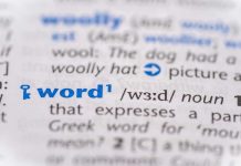 Definition of word within a dictionary