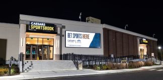Caesars opens 16,000 sq. ft. sportsbook at Monmouth Park An exterior shot of the new standalone Caesars Sportsbook at Monmouth Park racetrack in New Jersey