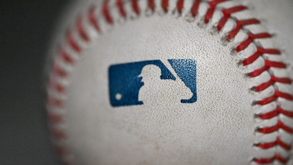 MLB ball as the league has two players under FBI investigation for an alleged gambling scheme.