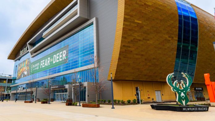 Major-sportsbooks-reject-Wisconsin's-idea-of-online-sports-betting Milwaukee Bucks' Fiserv Forum stadium in Wisconsin