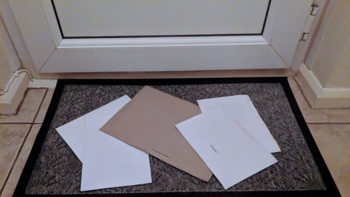 Maryland-tells-VGW-to-shut-down-sweepstakes-within-10-days...-again Unopened mail lying on a doormat