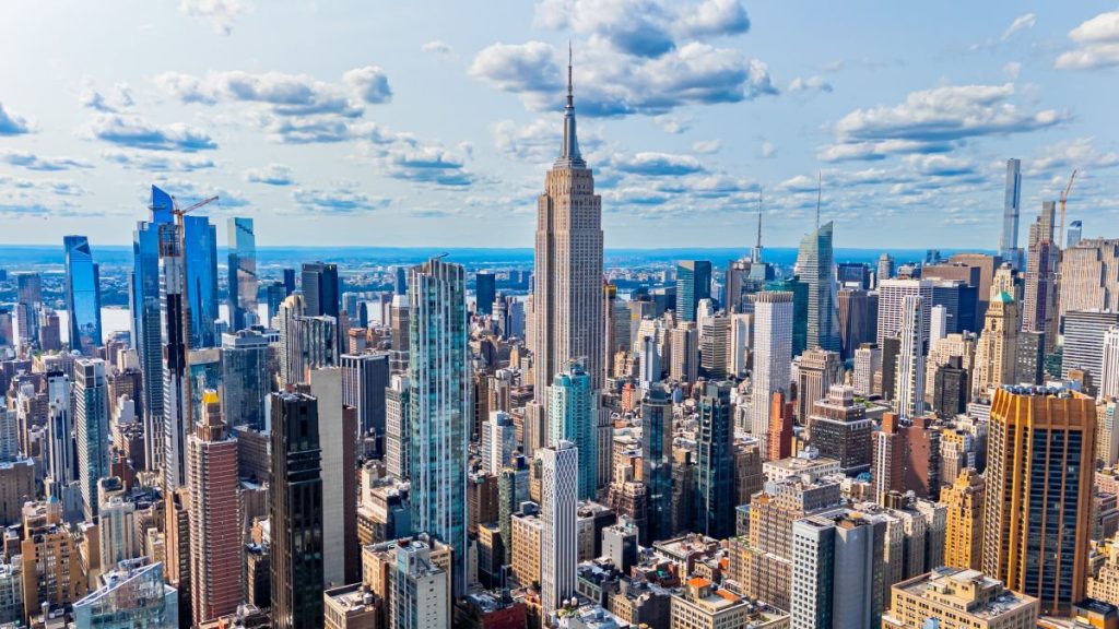 The skyline of New York City