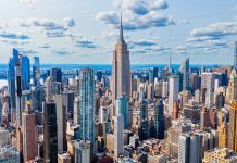The skyline of New York City