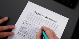 A person signing a Chapter 11 bankruptcy form
