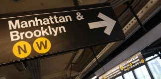 Resorts World denies wanting to change NY casino tax rate bid New York subway sign as Resorts World wants to change its bid for a casino in the state.