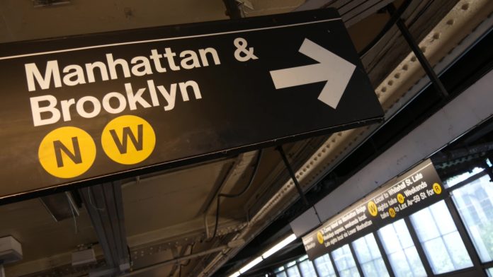 Resorts-World-Bid-Proposal-New-York-Casino-License-Reconsider New York subway sign as Resorts World wants to change its bid for a casino in the state.