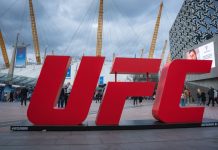 UFC logo as the organization faces more gambling woes.
