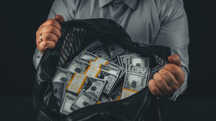 Bally's-Term-Loan-Financing-New-York-Downstate-Casino A money bag as Bally's secures new financing.