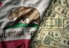 California: Ground zero for gambling debates in 2025 California flag contrasted with money