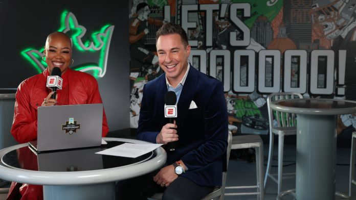 DraftKings-ESPN-Partnership-Kickoff ESPN personalities as the network welcomes DraftKings.
