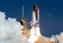 A rocket launch as DraftKings launches its prediction market.