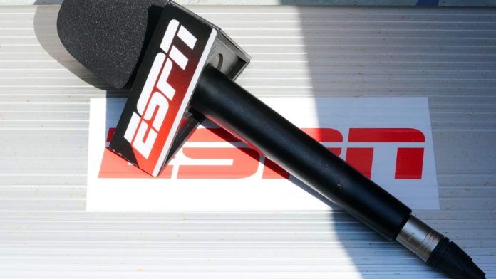 ESPN mic as the company plans to reimagine its ESPN Bet Live program.