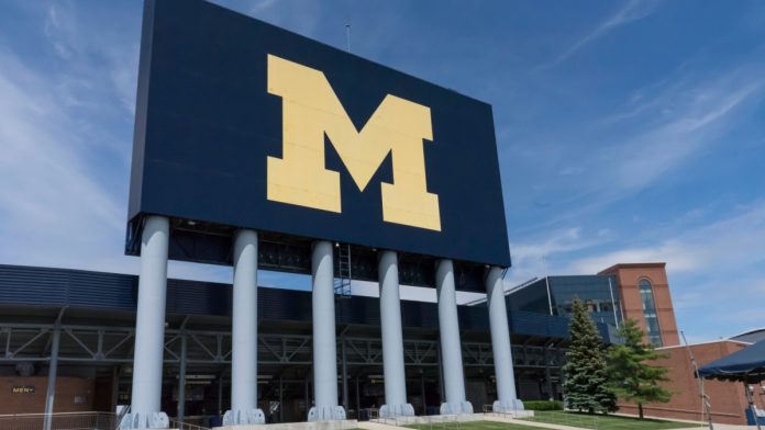 University of Michigan logo as Hard Rock Bet enters the Wolverine State.