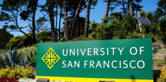 San Francisco sign as the school handled an NCAA investigation into gambling violations.
