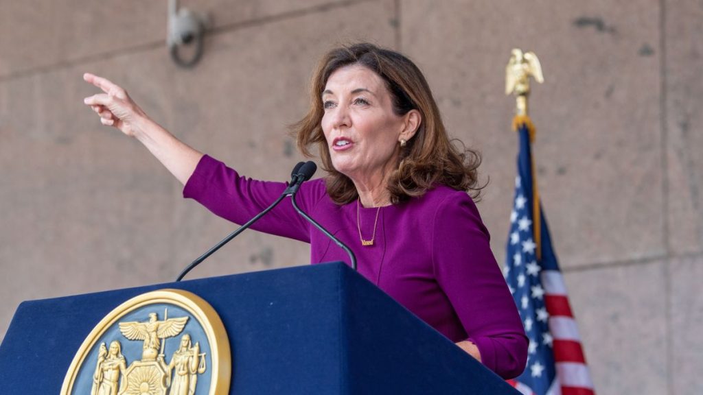 New York Governor Kathy Hochul, who has just officially banned sweepstakes gambling