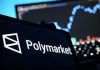 Polymarket logo as the company reenters the U.S.