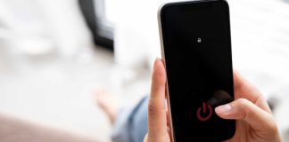 Phone being powered down