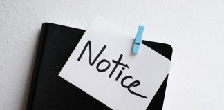 A notice booklet as Washington regulators send a notice about prediction markets.
