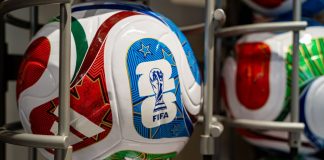 FIFA soccer ball as the organization partners with Stats Perform.