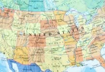 A map of the U.S.