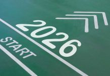 Starting line with the year 2026