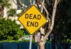 Indiana iLottery bill dead for 2026 due to lack of support A "dead end" sign on a road
