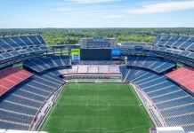 Foxborough Stadium in Massachusetts