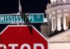 Mississippi senators resurrect sweepstakes ban for 2026 A road sign for Mississippi St. above a stop sign with the Mississippi State Capitol in the background