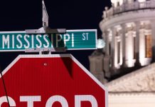 Mississippi senators resurrect sweepstakes ban for 2026 A road sign for Mississippi St. above a stop sign with the Mississippi State Capitol in the background