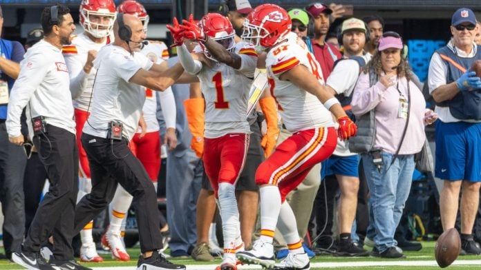Kansas City Chiefs as Missouri posts its first month of sports betting handle and revenue.