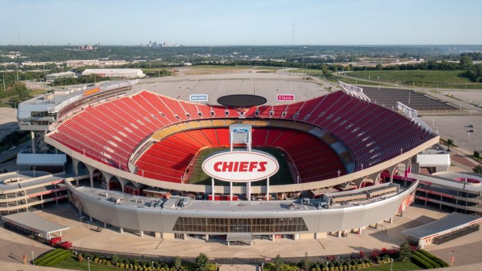 Missouri-bill-would-block-Kansas-City-Chiefs-sportsbook The Kansas City Chiefs' Arrowhead Stadium in Kansas City, Missouri