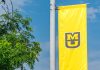 A flag showing the MU symbol of the University of Missouri athletics
