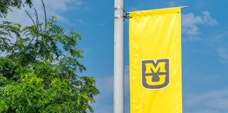 Missouri regulator denies NCAA request to ban college player props A flag showing the MU symbol of the University of Missouri athletics