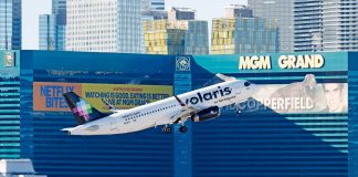 Nevada regulator tells licensees to be careful about online gaming abroad A plane takes off from Harry Reid International Airport in Las Vegas, Nevada